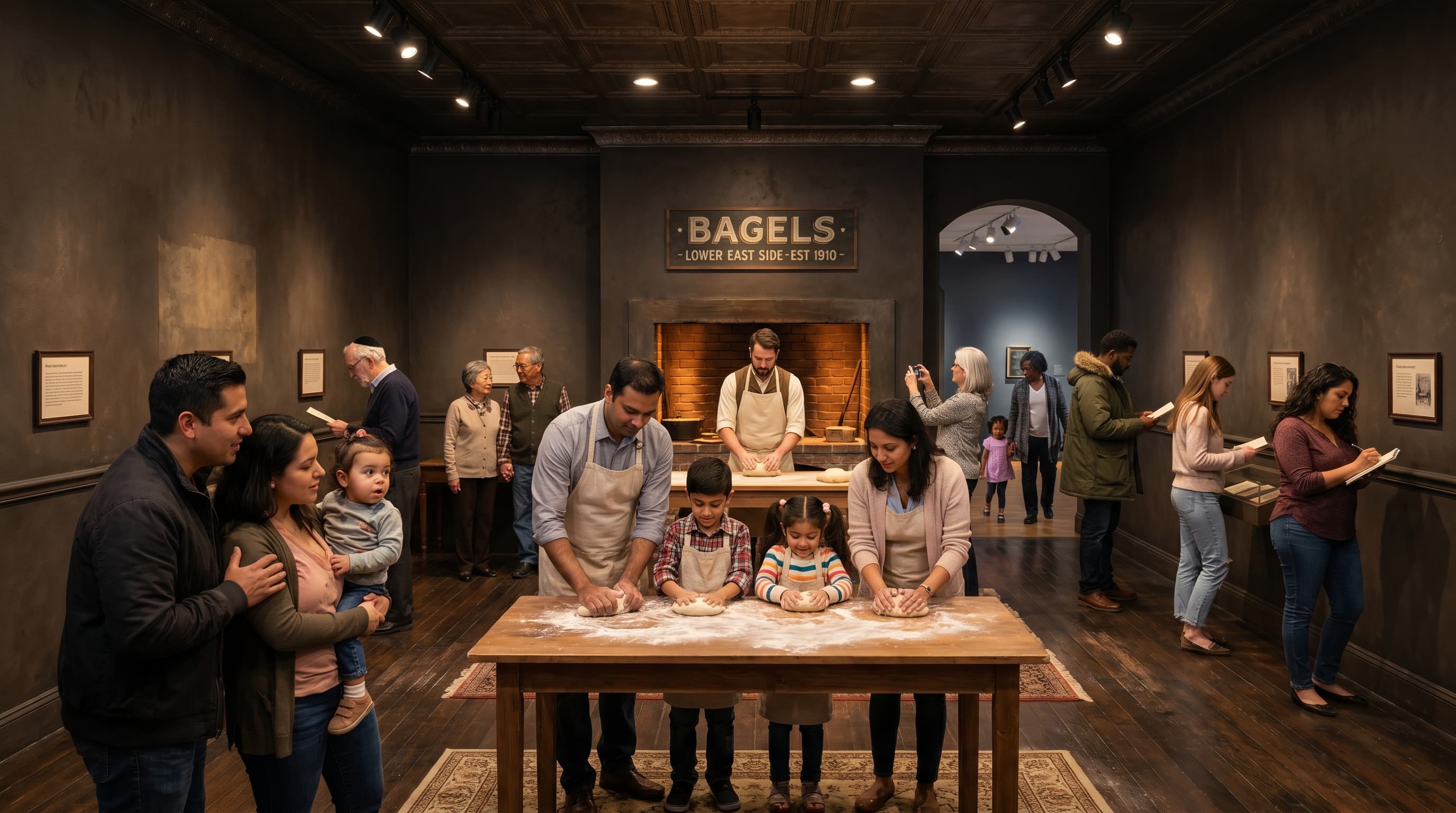 Step into 1910: recreated Lower East Side bagel bakery exhibit